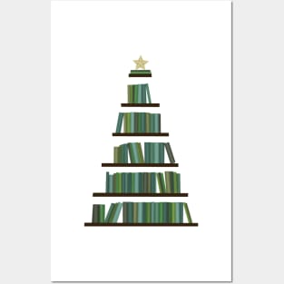 Bookmas tree (christmas) Posters and Art